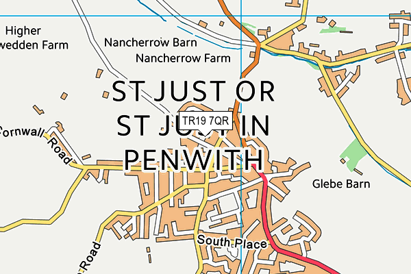 TR19 7QR map - OS VectorMap District (Ordnance Survey) TR19 7QR map - OS VectorMap District (Ordnance Survey)