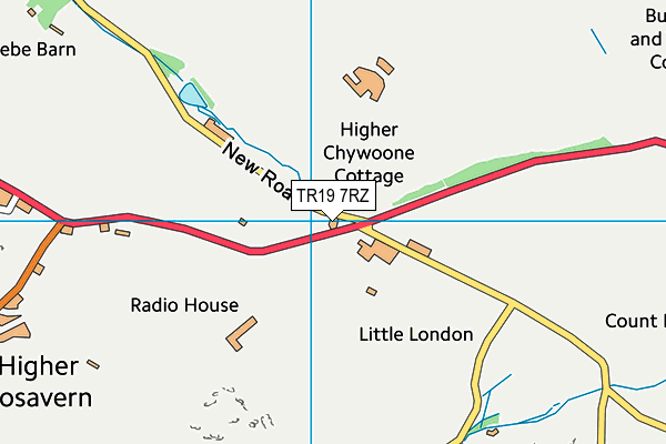TR19 7RZ map - OS VectorMap District (Ordnance Survey) TR19 7RZ map - OS VectorMap District (Ordnance Survey)