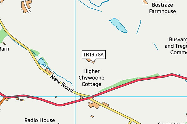 TR19 7SA map - OS VectorMap District (Ordnance Survey) TR19 7SA map - OS VectorMap District (Ordnance Survey)