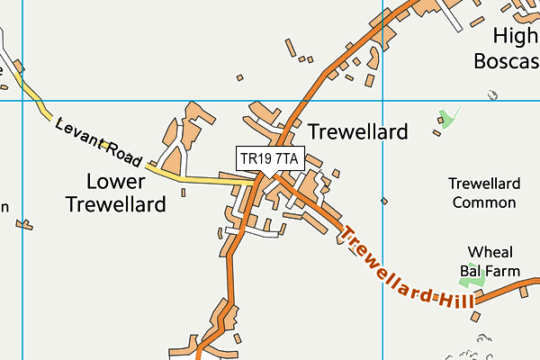 TR19 7TA map - OS VectorMap District (Ordnance Survey) TR19 7TA map - OS VectorMap District (Ordnance Survey)