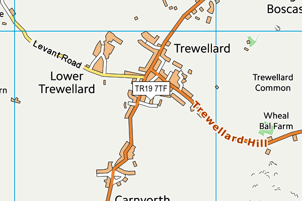 TR19 7TF map - OS VectorMap District (Ordnance Survey) TR19 7TF map - OS VectorMap District (Ordnance Survey)