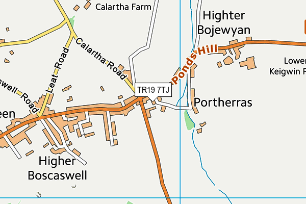 TR19 7TJ map - OS VectorMap District (Ordnance Survey) TR19 7TJ map - OS VectorMap District (Ordnance Survey)