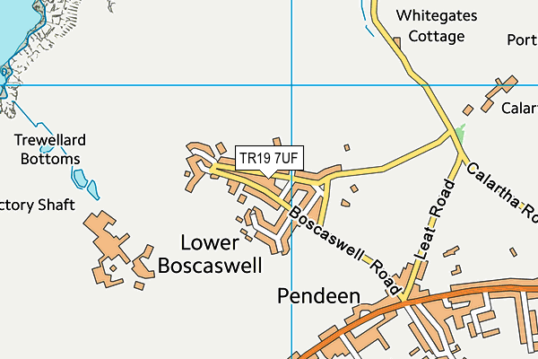 TR19 7UF map - OS VectorMap District (Ordnance Survey) TR19 7UF map - OS VectorMap District (Ordnance Survey)