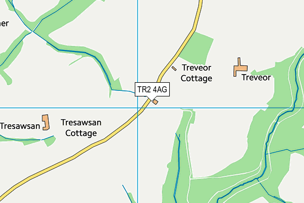 TR2 4AG map - OS VectorMap District (Ordnance Survey) TR2 4AG map - OS VectorMap District (Ordnance Survey)