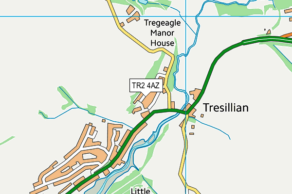 TR2 4AZ map - OS VectorMap District (Ordnance Survey) TR2 4AZ map - OS VectorMap District (Ordnance Survey)