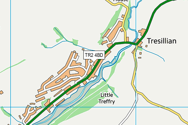 TR2 4BD map - OS VectorMap District (Ordnance Survey) TR2 4BD map - OS VectorMap District (Ordnance Survey)