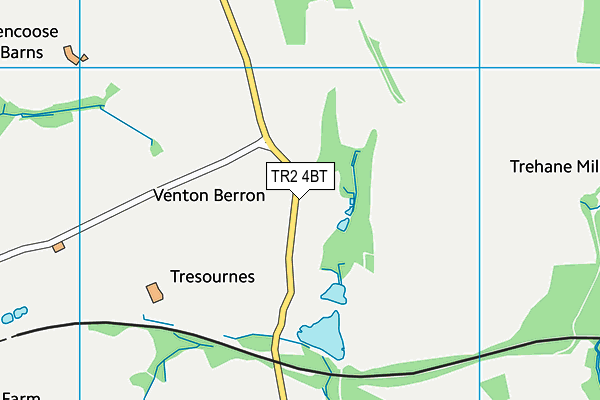 TR2 4BT map - OS VectorMap District (Ordnance Survey) TR2 4BT map - OS VectorMap District (Ordnance Survey)