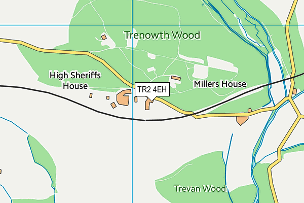 TR2 4EH map - OS VectorMap District (Ordnance Survey)