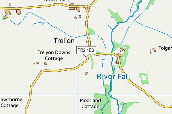 TR2 4ES map - OS VectorMap District (Ordnance Survey) TR2 4ES map - OS VectorMap District (Ordnance Survey)
