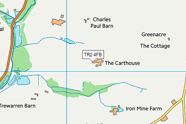 TR2 4FB map - OS VectorMap District (Ordnance Survey) TR2 4FB map - OS VectorMap District (Ordnance Survey)