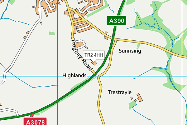 TR2 4HH map - OS VectorMap District (Ordnance Survey) TR2 4HH map - OS VectorMap District (Ordnance Survey)