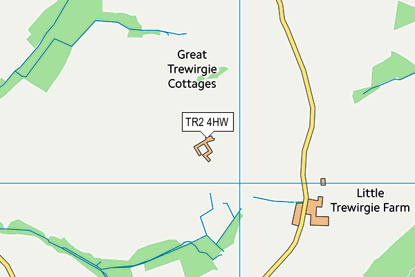 TR2 4HW map - OS VectorMap District (Ordnance Survey) TR2 4HW map - OS VectorMap District (Ordnance Survey)