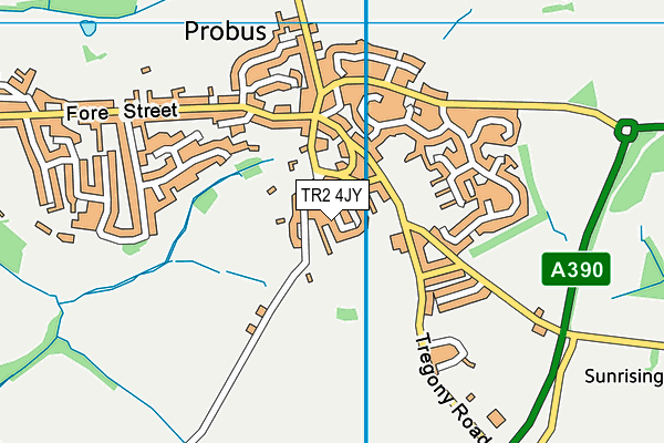 TR2 4JY map - OS VectorMap District (Ordnance Survey) TR2 4JY map - OS VectorMap District (Ordnance Survey)