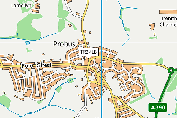 TR2 4LB map - OS VectorMap District (Ordnance Survey) TR2 4LB map - OS VectorMap District (Ordnance Survey)