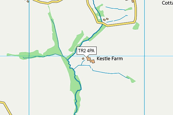 TR2 4PA map - OS VectorMap District (Ordnance Survey) TR2 4PA map - OS VectorMap District (Ordnance Survey)