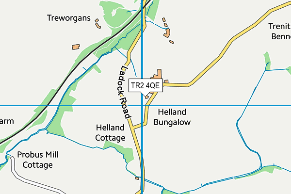 TR2 4QE map - OS VectorMap District (Ordnance Survey) TR2 4QE map - OS VectorMap District (Ordnance Survey)