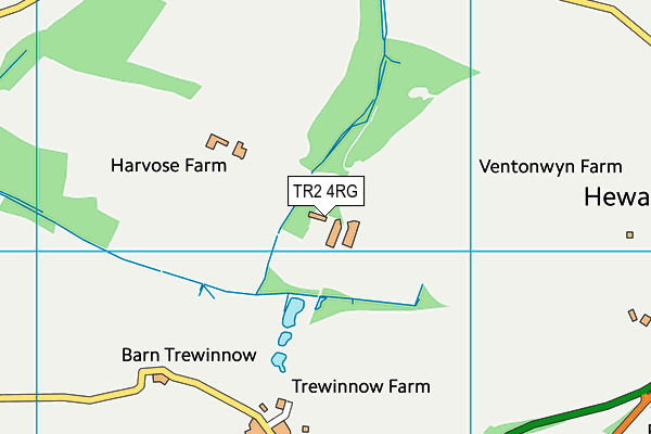 TR2 4RG map - OS VectorMap District (Ordnance Survey) TR2 4RG map - OS VectorMap District (Ordnance Survey)