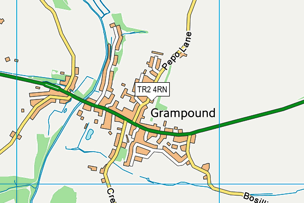 TR2 4RN map - OS VectorMap District (Ordnance Survey) TR2 4RN map - OS VectorMap District (Ordnance Survey)