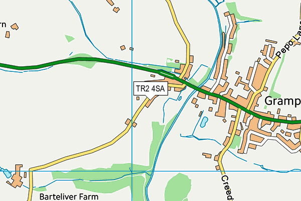 TR2 4SA map - OS VectorMap District (Ordnance Survey) TR2 4SA map - OS VectorMap District (Ordnance Survey)