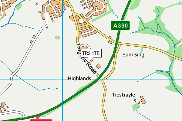 TR2 4TE map - OS VectorMap District (Ordnance Survey) TR2 4TE map - OS VectorMap District (Ordnance Survey)