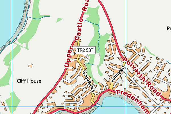 TR2 5BT map - OS VectorMap District (Ordnance Survey) TR2 5BT map - OS VectorMap District (Ordnance Survey)