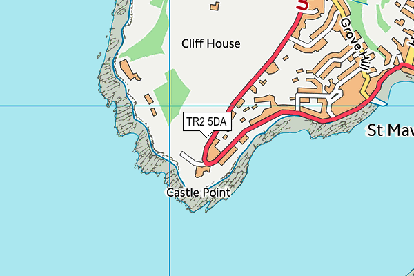 TR2 5DA map - OS VectorMap District (Ordnance Survey) TR2 5DA map - OS VectorMap District (Ordnance Survey)
