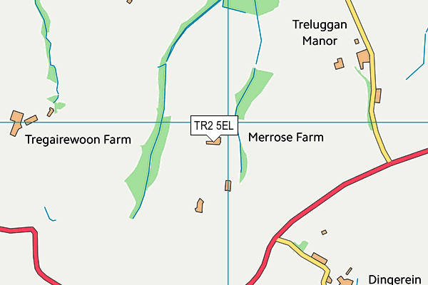 TR2 5EL map - OS VectorMap District (Ordnance Survey) TR2 5EL map - OS VectorMap District (Ordnance Survey)