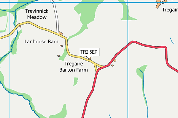 TR2 5EP map - OS VectorMap District (Ordnance Survey) TR2 5EP map - OS VectorMap District (Ordnance Survey)