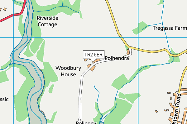 TR2 5ER map - OS VectorMap District (Ordnance Survey) TR2 5ER map - OS VectorMap District (Ordnance Survey)