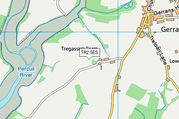 TR2 5ES map - OS VectorMap District (Ordnance Survey) TR2 5ES map - OS VectorMap District (Ordnance Survey)