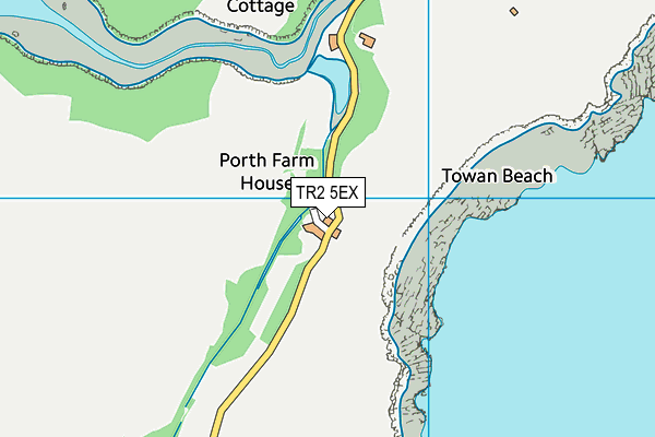 TR2 5EX map - OS VectorMap District (Ordnance Survey)