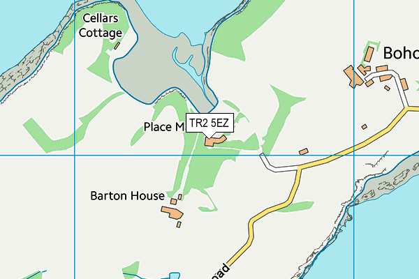 TR2 5EZ map - OS VectorMap District (Ordnance Survey) TR2 5EZ map - OS VectorMap District (Ordnance Survey)