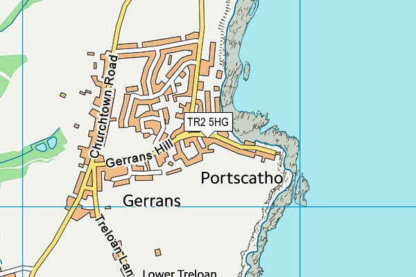 TR2 5HG map - OS VectorMap District (Ordnance Survey) TR2 5HG map - OS VectorMap District (Ordnance Survey)