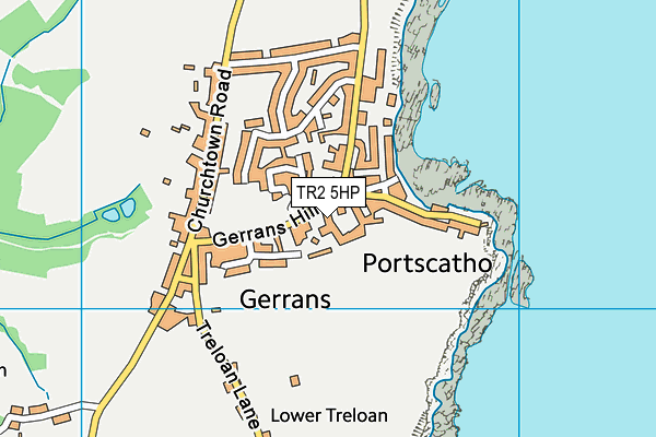 TR2 5HP map - OS VectorMap District (Ordnance Survey) TR2 5HP map - OS VectorMap District (Ordnance Survey)