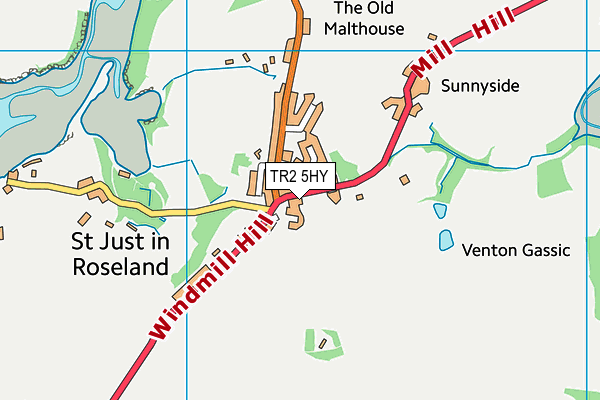TR2 5HY map - OS VectorMap District (Ordnance Survey) TR2 5HY map - OS VectorMap District (Ordnance Survey)