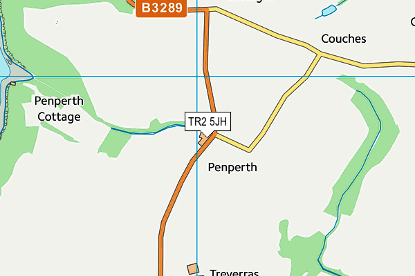 TR2 5JH map - OS VectorMap District (Ordnance Survey) TR2 5JH map - OS VectorMap District (Ordnance Survey)