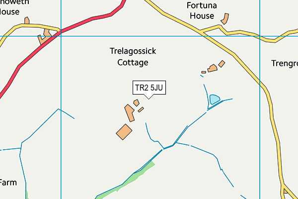 TR2 5JU map - OS VectorMap District (Ordnance Survey) TR2 5JU map - OS VectorMap District (Ordnance Survey)