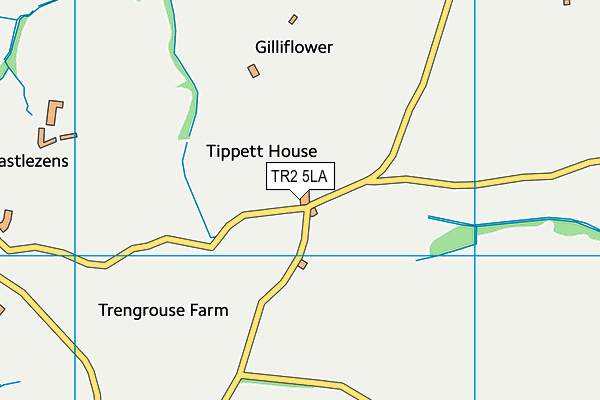 TR2 5LA map - OS VectorMap District (Ordnance Survey) TR2 5LA map - OS VectorMap District (Ordnance Survey)