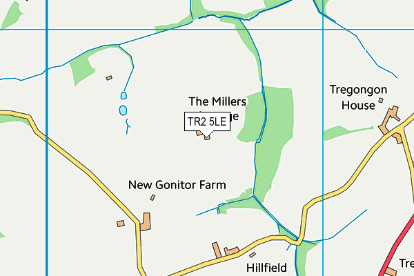 TR2 5LE map - OS VectorMap District (Ordnance Survey)