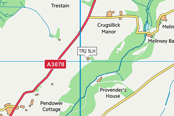 TR2 5LH map - OS VectorMap District (Ordnance Survey)