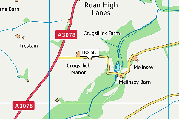 TR2 5LJ map - OS VectorMap District (Ordnance Survey) TR2 5LJ map - OS VectorMap District (Ordnance Survey)