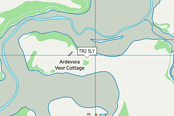 TR2 5LY map - OS VectorMap District (Ordnance Survey) TR2 5LY map - OS VectorMap District (Ordnance Survey)