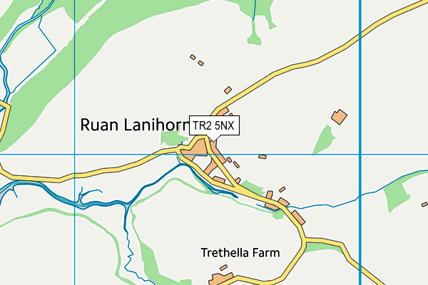 TR2 5NX map - OS VectorMap District (Ordnance Survey) TR2 5NX map - OS VectorMap District (Ordnance Survey)
