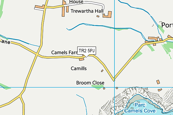 TR2 5PJ map - OS VectorMap District (Ordnance Survey) TR2 5PJ map - OS VectorMap District (Ordnance Survey)