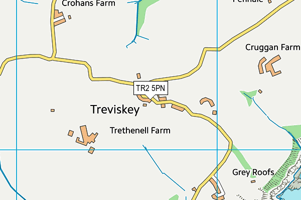 TR2 5PN map - OS VectorMap District (Ordnance Survey) TR2 5PN map - OS VectorMap District (Ordnance Survey)