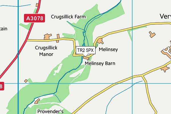 TR2 5PX map - OS VectorMap District (Ordnance Survey) TR2 5PX map - OS VectorMap District (Ordnance Survey)