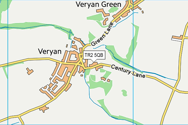 TR2 5QB map - OS VectorMap District (Ordnance Survey) TR2 5QB map - OS VectorMap District (Ordnance Survey)