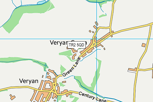 TR2 5QD map - OS VectorMap District (Ordnance Survey) TR2 5QD map - OS VectorMap District (Ordnance Survey)