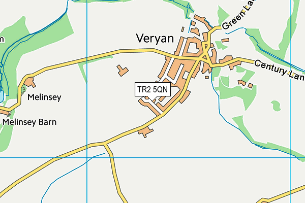 TR2 5QN map - OS VectorMap District (Ordnance Survey) TR2 5QN map - OS VectorMap District (Ordnance Survey)