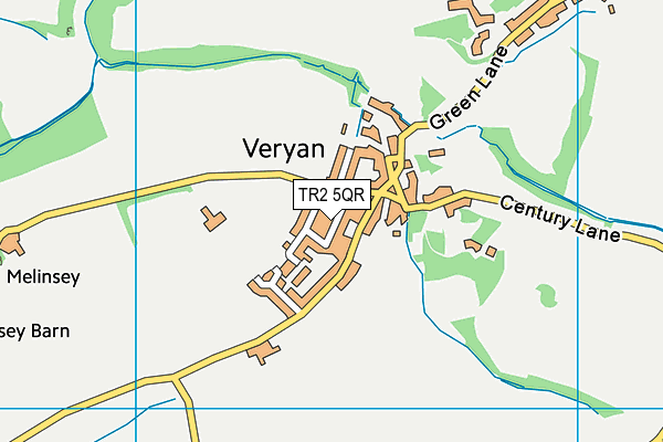 TR2 5QR map - OS VectorMap District (Ordnance Survey) TR2 5QR map - OS VectorMap District (Ordnance Survey)